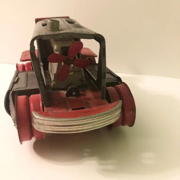 Vtg Nomura Japan Tin Battery 1200 Piston Action Tractor Incomplete Not Working - Picture 16 of 16